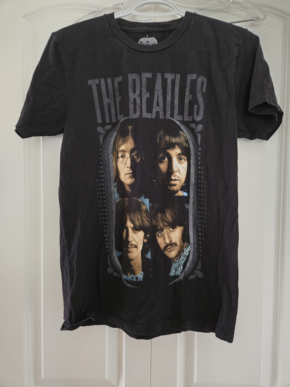 The Beatles Concert Album Cover 2012 Black Short‑Sleeve Photo Collage Tee